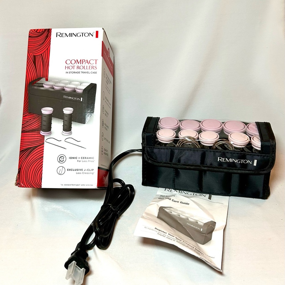 NIB, Remington Compact Hot Rollers w/ Ionic & Ceramic Technology. 10 roller set